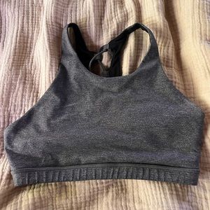 Lululemon grey high neck sports bra